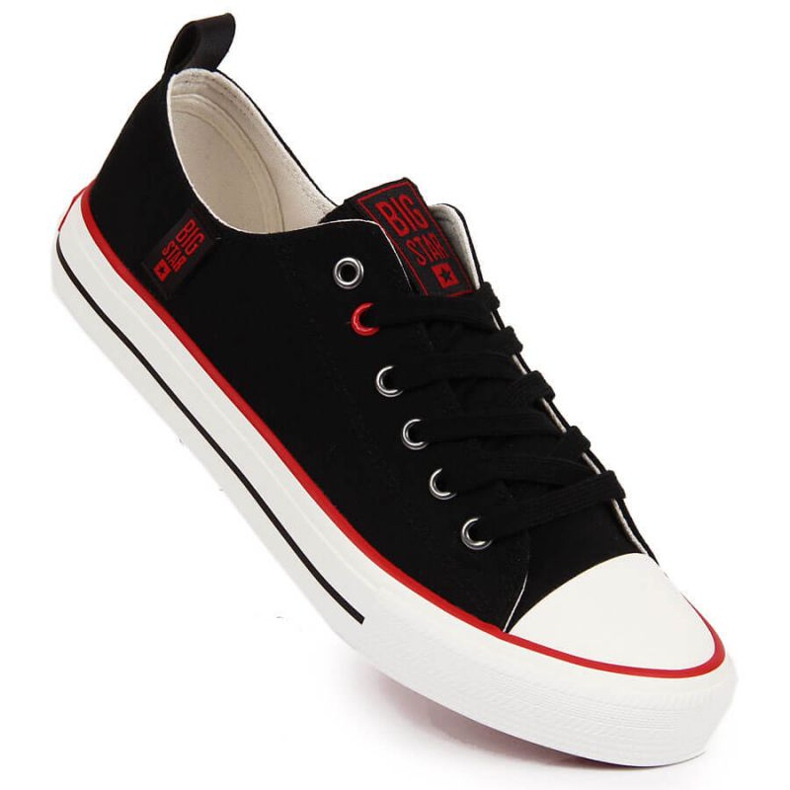 Tenisi low-top Big Star W JJ274122 negri negru