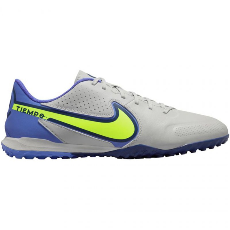 Pantof de fotbal Nike Tiempo Legend 9 Academy Tf M DA1191 075 gri nuanțe de gri