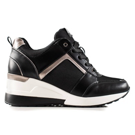 TRENDI Adidași negri cu stil negru TRENDI Adidași negri cu stil negru