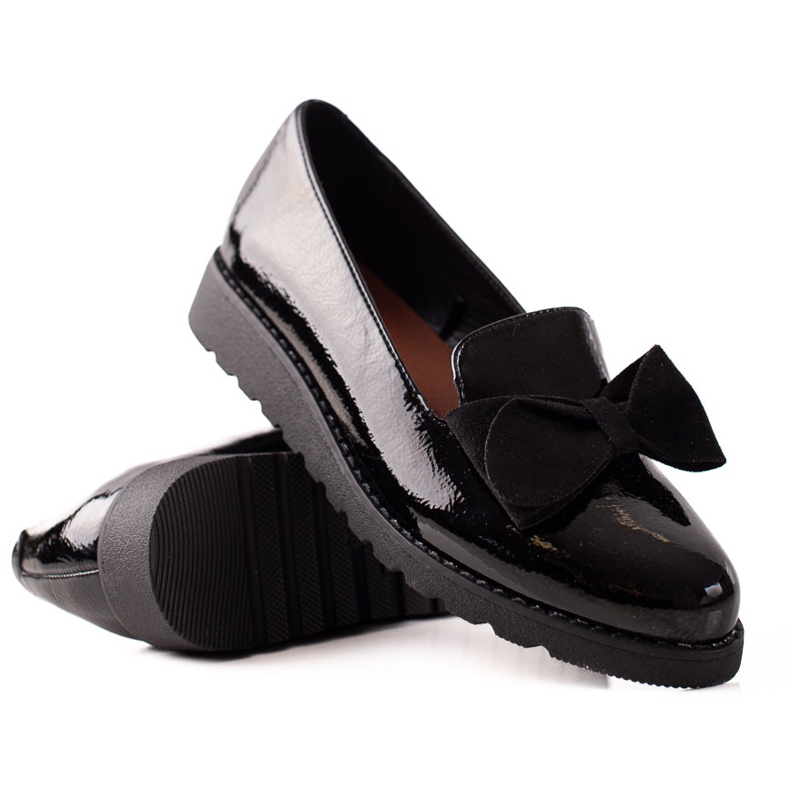 La.Fi Pantofi lacuiti cu fundita negru