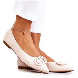 PS1 Balerina din piele în Spitz J. Beżowe Rachelle bej