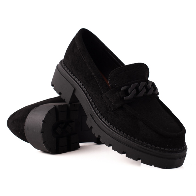 Mocasini de piele intoarsa neagra LA.FI negru Mocasini de piele intoarsa neagra LA.FI negru