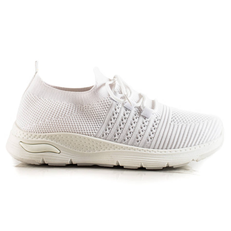 TRENDI Pantofi sport de alunecare alb