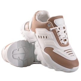 TRENDI Adidași cu plasă bej alb TRENDI Adidași cu plasă bej alb