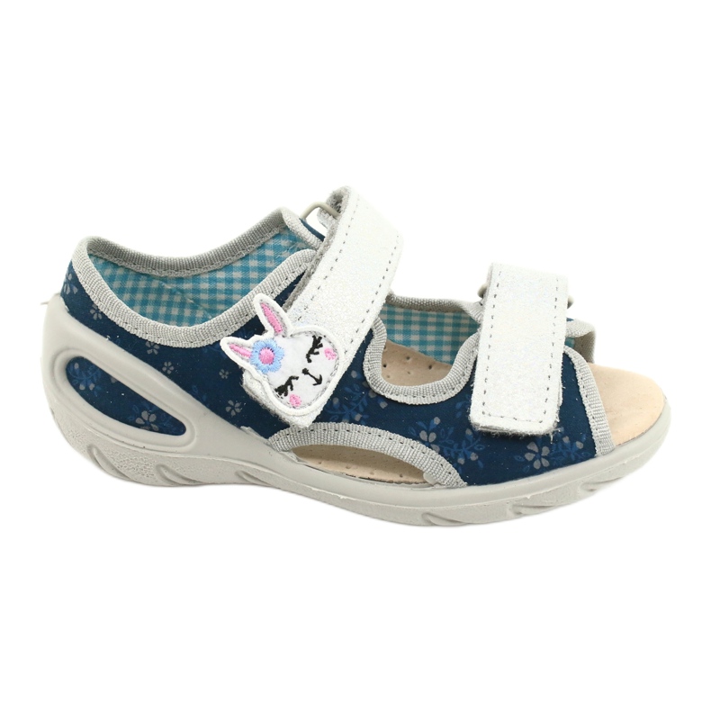 Pantofi pentru copii Befado pu 065P154 albastru marin argint