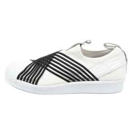 Pantofi Adidas Superstar Slipon W CG6013 alb negru