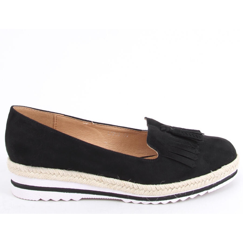 Mocasini dama, espadrile Hilma Black negru