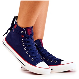 Tenisi înalți Big Star JJ274125 Bleumarin albastru