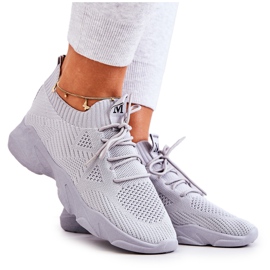 PS1 Pantofi Sport Pantofi Tesatura Gri Nolene PS1 Pantofi Sport Pantofi Tesatura Gri Nolene