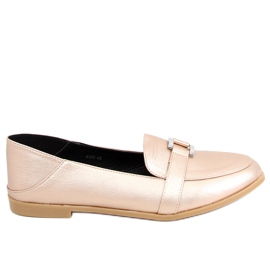 Mocasini de dama Alma Gold de aur Mocasini de dama Alma Gold de aur