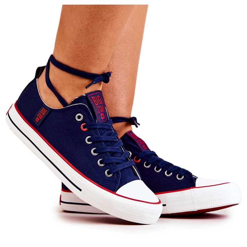 Pantofi de damă Big Star JJ274121 Bleumarin albastru