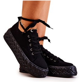 PS1 Adidași pe o platformă Suzane neagră masivă negru PS1 Adidași pe o platformă Suzane neagră masivă negru