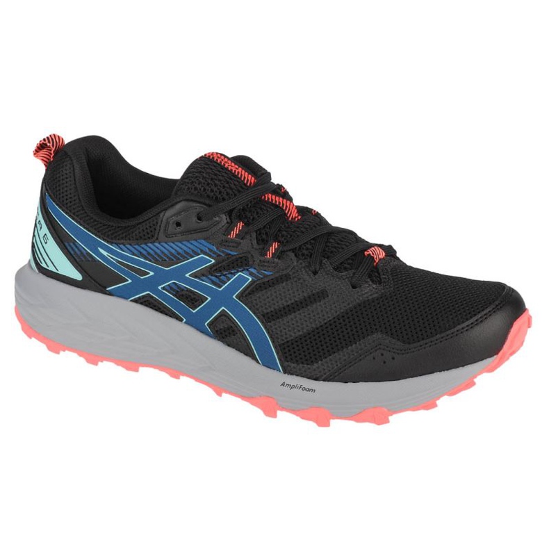 Pantofi de alergare Asics Gel-Sonoma 6 W 1012A922-011 negru albastru portocale Pantofi de alergare Asics Gel-Sonoma 6 W 1012A922-011 negru albastru portocale