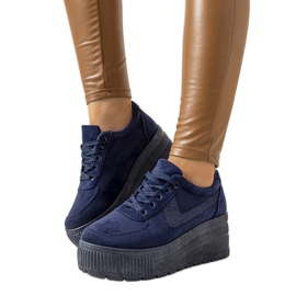 Adidași bleumarin cu talpă Botanical înaltă albastru marin Adidași bleumarin cu talpă Botanical înaltă albastru marin