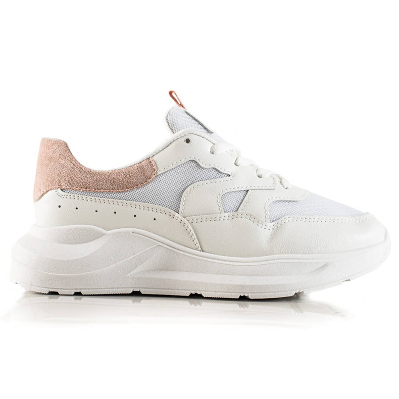 TRENDI Adidași eleganți cu sclipici alb