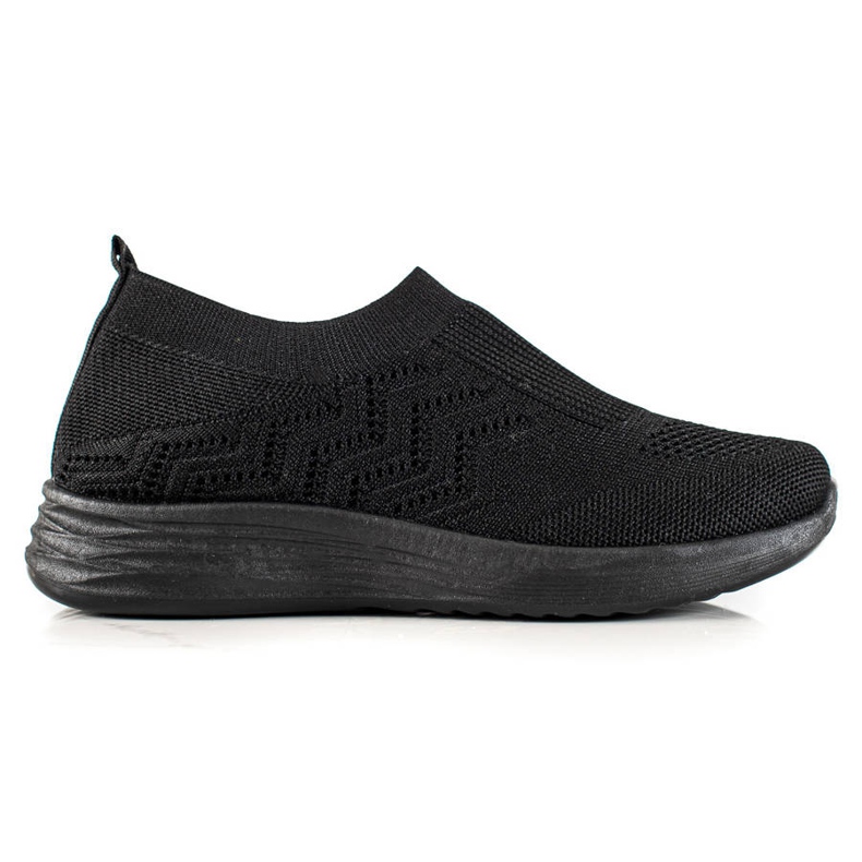 Renda Pantofi sport ajurat cu slip-on negru