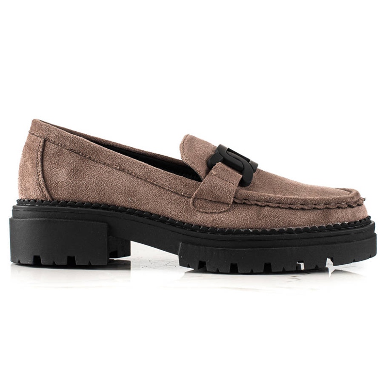 Mocasini LA.FI fashion bej maro Mocasini LA.FI fashion bej maro