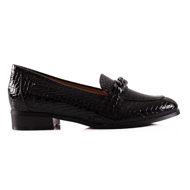 Mocasini semi-pantofi VINCEZA eleganti negru