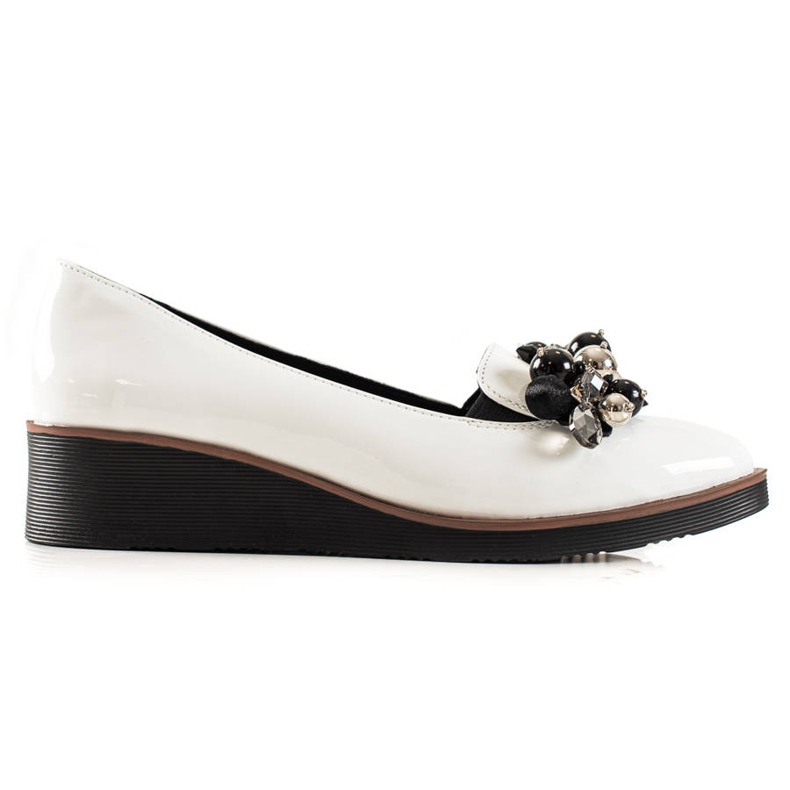 W. Potocki Pantofi eleganti cu pană alb W. Potocki Pantofi eleganti cu pană alb