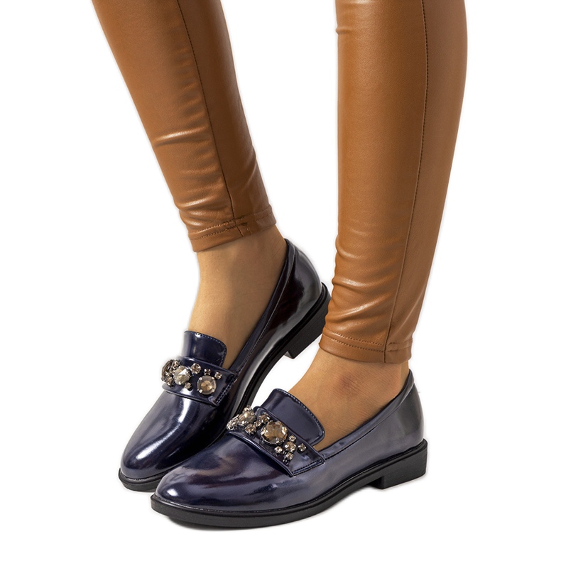 Mocasini bleumarin de la Shinn albastru marin Mocasini bleumarin de la Shinn albastru marin