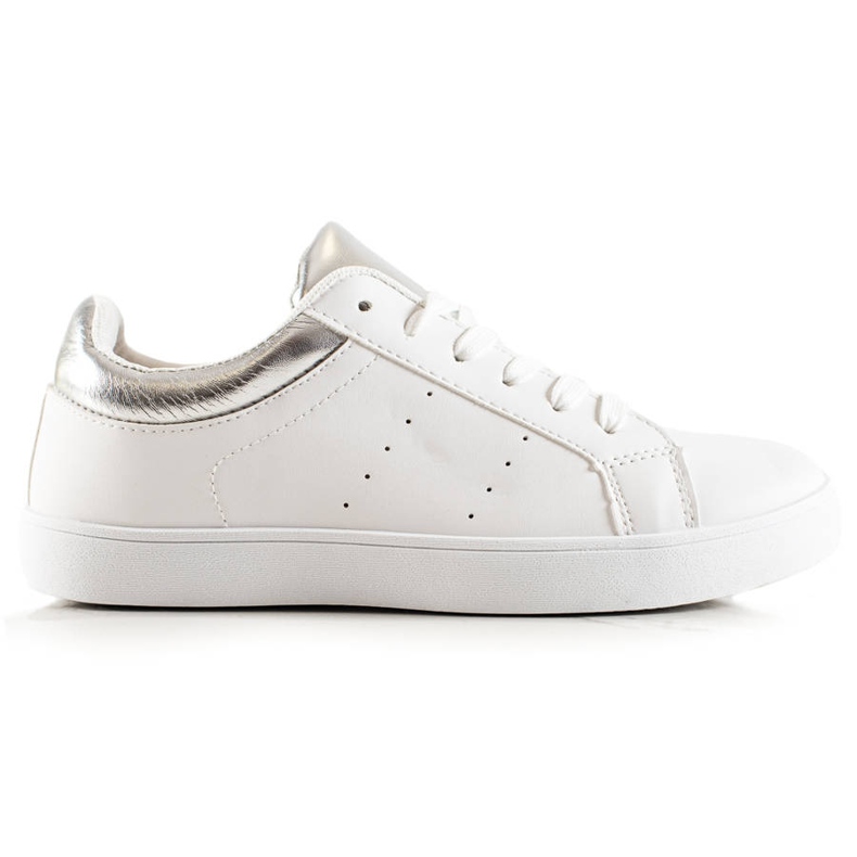 TRENDI Pantofi Sport Albi Cu Piele Ecologica TRENDI Pantofi Sport Albi Cu Piele Ecologica