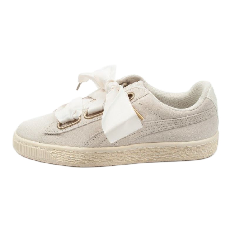 Puma Suede Heart Satin W 362714 04 bej de aur Puma Suede Heart Satin W 362714 04 bej de aur
