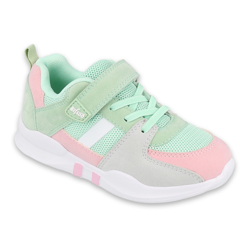 Pantofi pentru tineret Befado 516Q072 roz multicolor verde