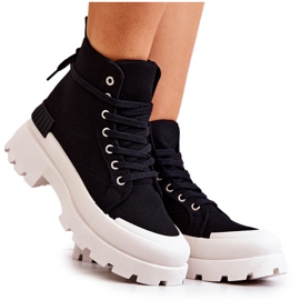 PS1 Cizme negre Faithfull Tied negru