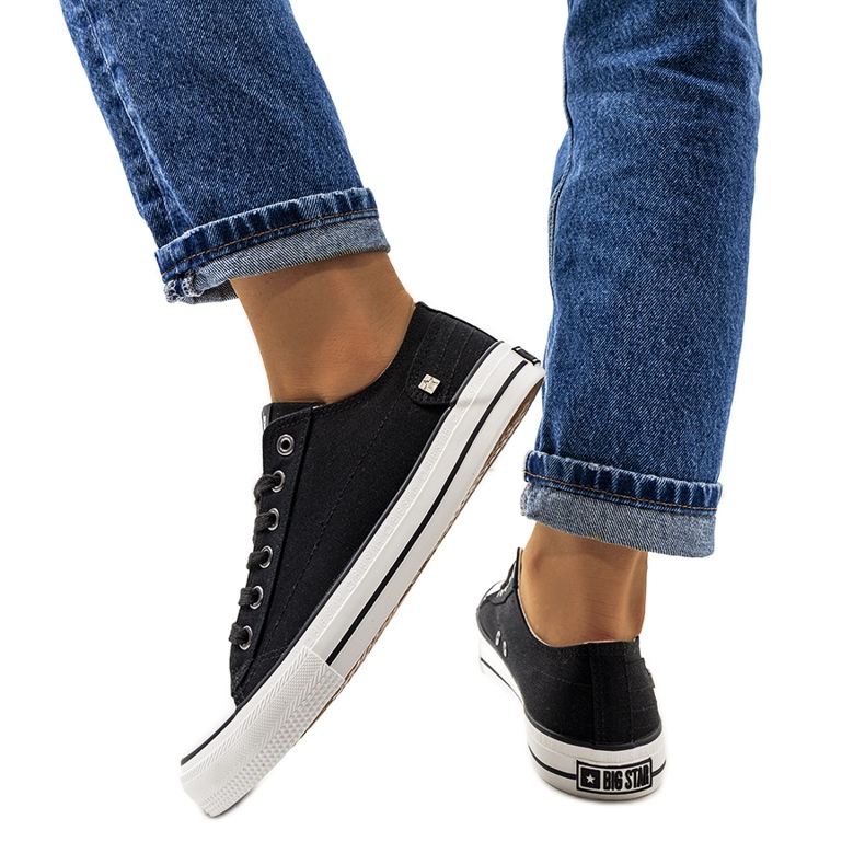 Adidasi clasici Big Star Black DD274338 alb negru