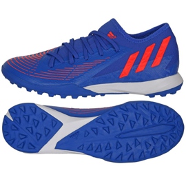 Ghete de fotbal Adidas Predator Edge.3 L Tf M GX2632 albastru albastru