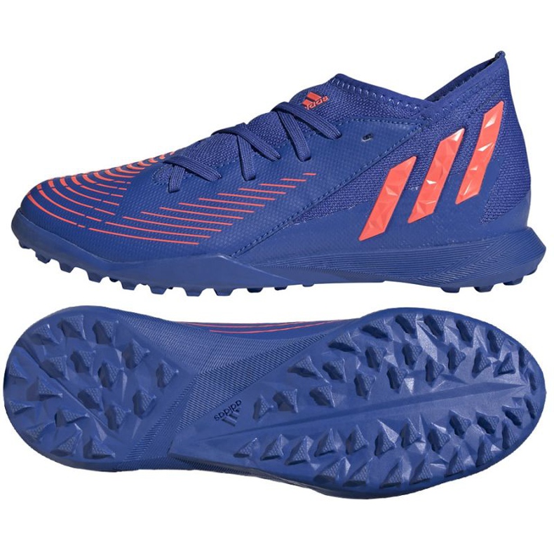Ghete de fotbal Adidas Predator Edge.3 Tf Jr GX2640 albastru albastru