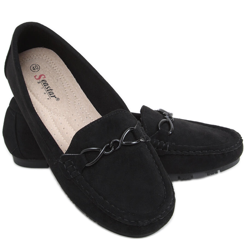 Mocasini Saga Black pentru dama negru