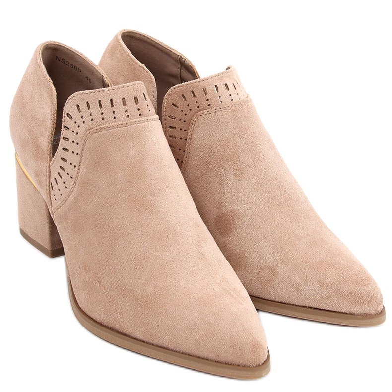 Pantofi cu toc de la Aila Khaki bej Pantofi cu toc de la Aila Khaki bej