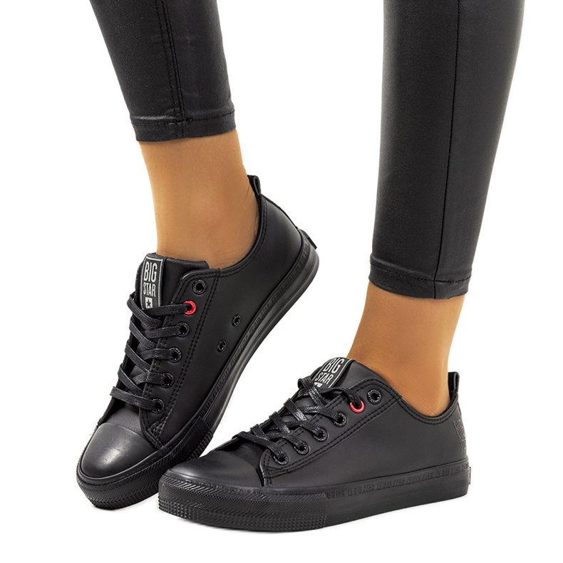 Adidasi negri dama Big Star JJ274006 negru