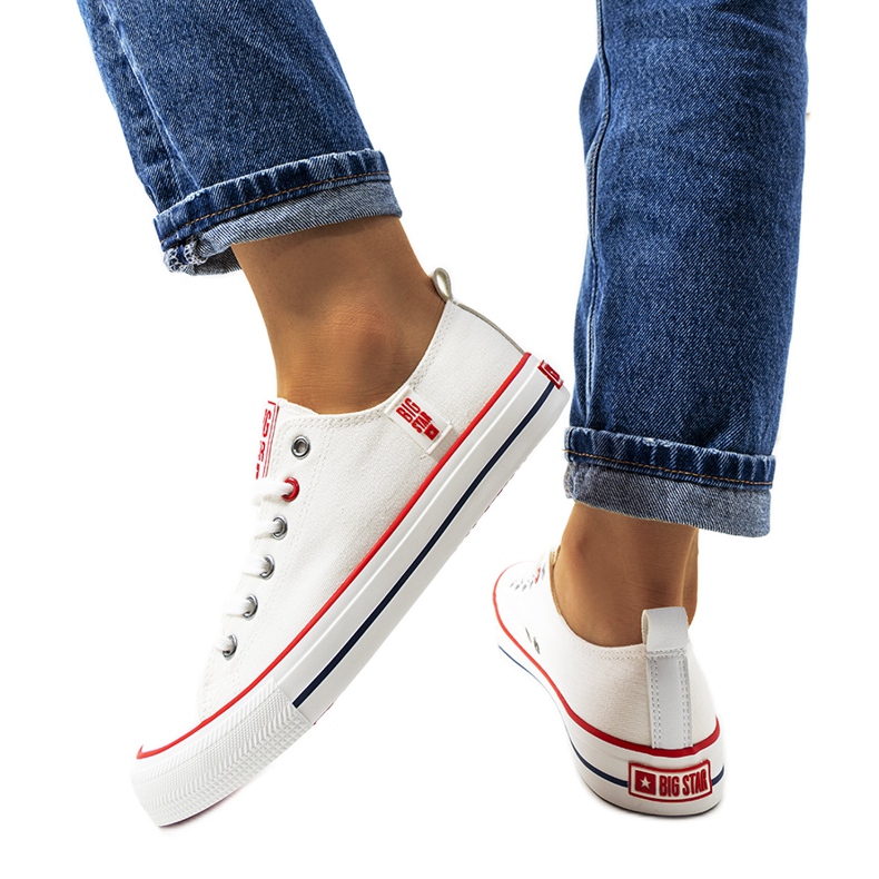 Tenisi albi clasici Big Star JJ274123