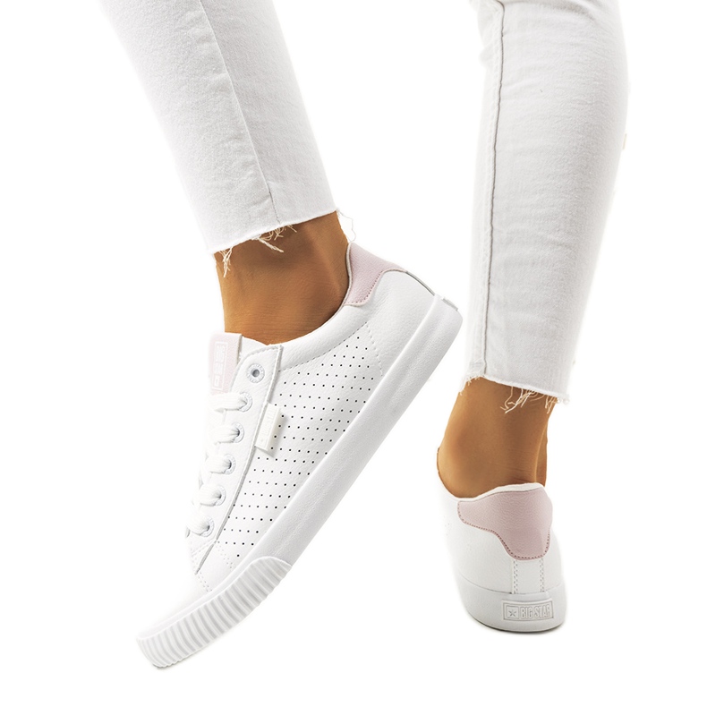 Tenisi albi dama Big Star HH274073 roz Tenisi albi dama Big Star HH274073 roz