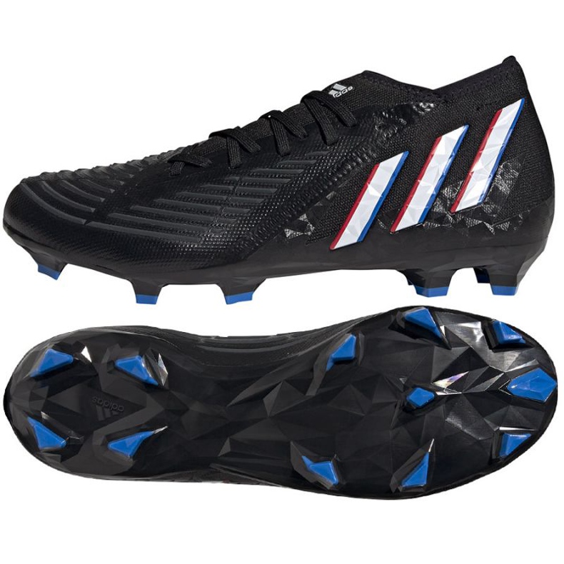 Ghete de fotbal Adidas Predator Edge.2 Fg M GW2271 negru negru Ghete de fotbal Adidas Predator Edge.2 Fg M GW2271 negru negru