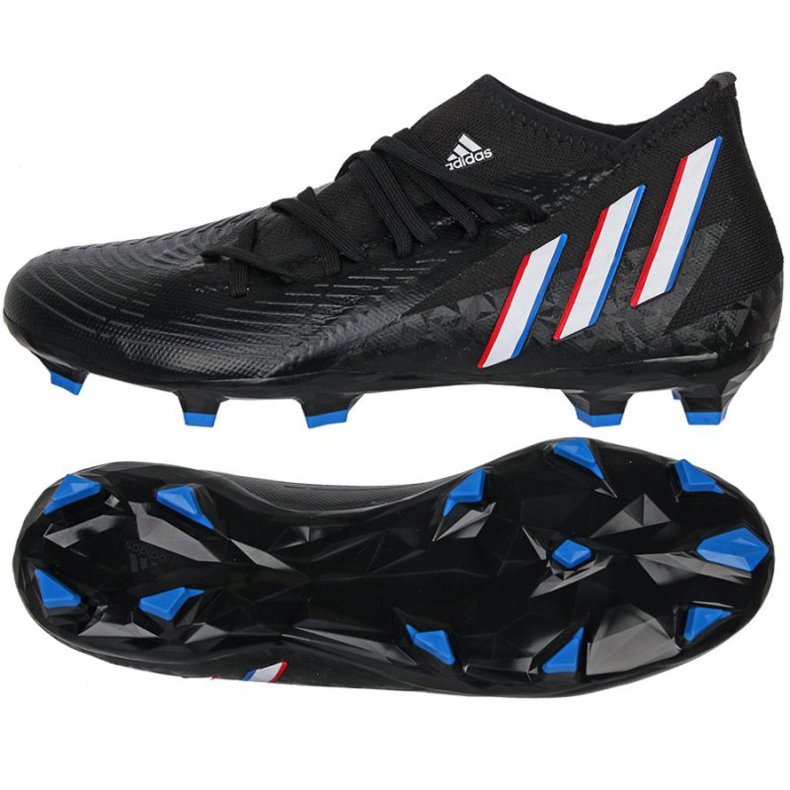 Ghete de fotbal Adidas Predator Edge.3 Fg M GV9856 negru negru Ghete de fotbal Adidas Predator Edge.3 Fg M GV9856 negru negru