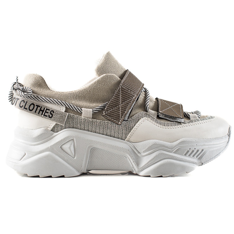 TRENDI Adidași cu modă cu velcro gri