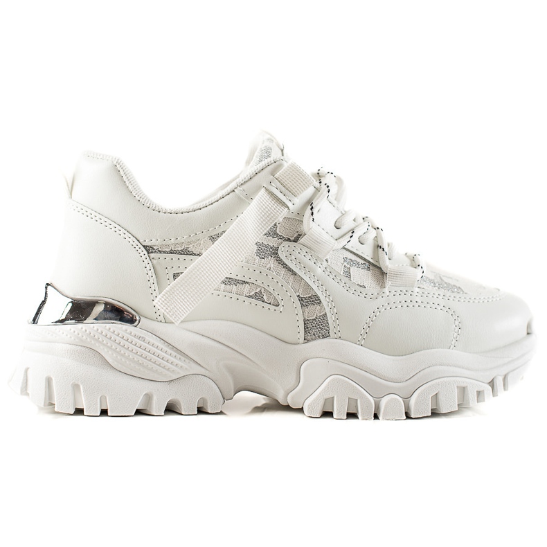 TRENDI Adidași la modă cu sclipici alb