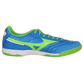 Ghete de fotbal Mizuno Morelia Sala Classic M Q1GA210230 alb, albastru, verde albastru Ghete de fotbal Mizuno Morelia Sala Classic M Q1GA210230 alb, albastru, verde albastru