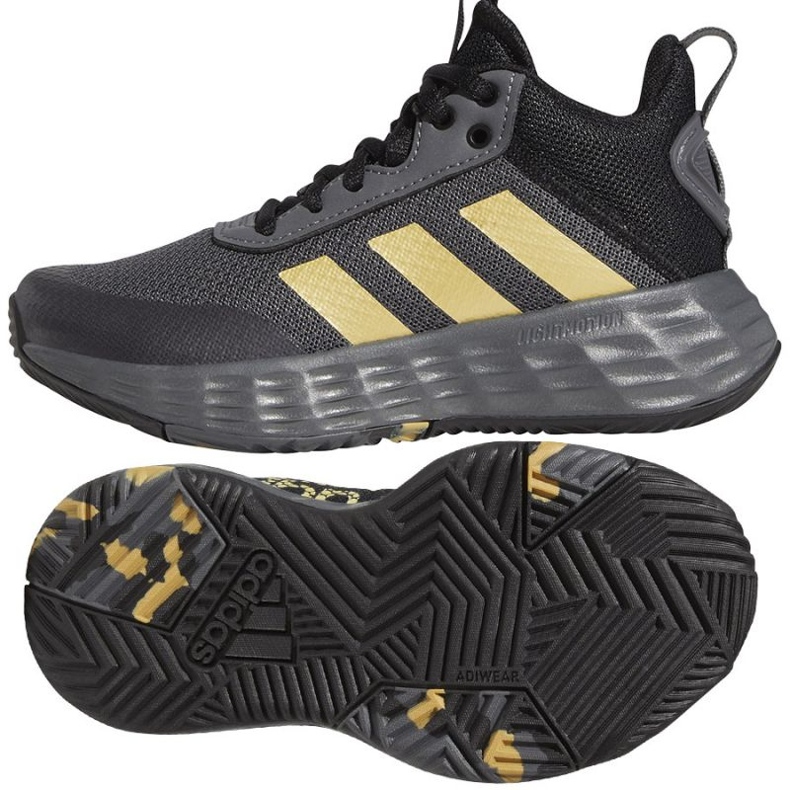 Pantofi de baschet Adidas OwnTheGame 2.0 GZ3381 gri nuanțe de gri