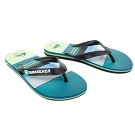 Slapi Quiksilver W AQBL100235-XKGS negru albastru verde