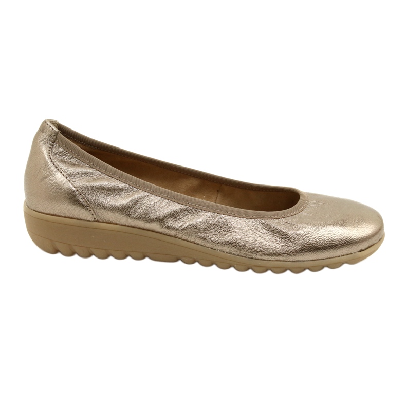 Balerina Caprice Taupe Metalizat 9-22161-28 bej multicolor de aur