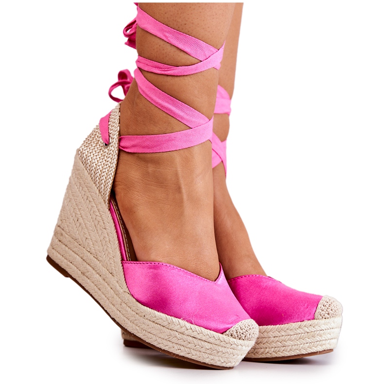 FS1 Espadrile, Sandale Pe Pane Roz Minunat bej