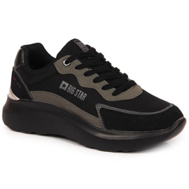 Pantofi sport negri cu platforma Big Star W JJ274989 negru Pantofi sport negri cu platforma Big Star W JJ274989 negru