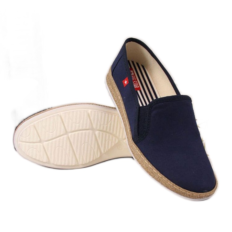Espadrile se strecoară pe Big Star W FF276036 bleumarin albastru marin