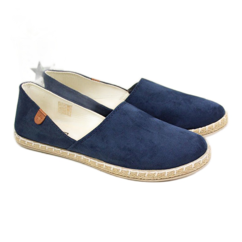 Espadrile cu decupaje.Noutati W EVE270C bleumarin albastru marin