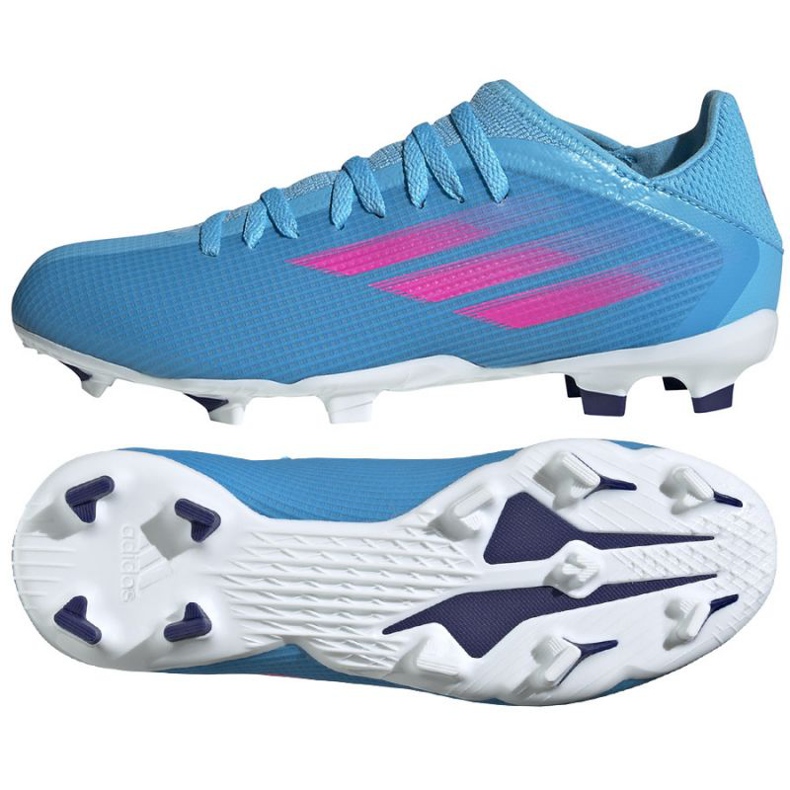 Pantofi Adidas X Speedflow.3 Fg J Jr GW7486 albastru albastru