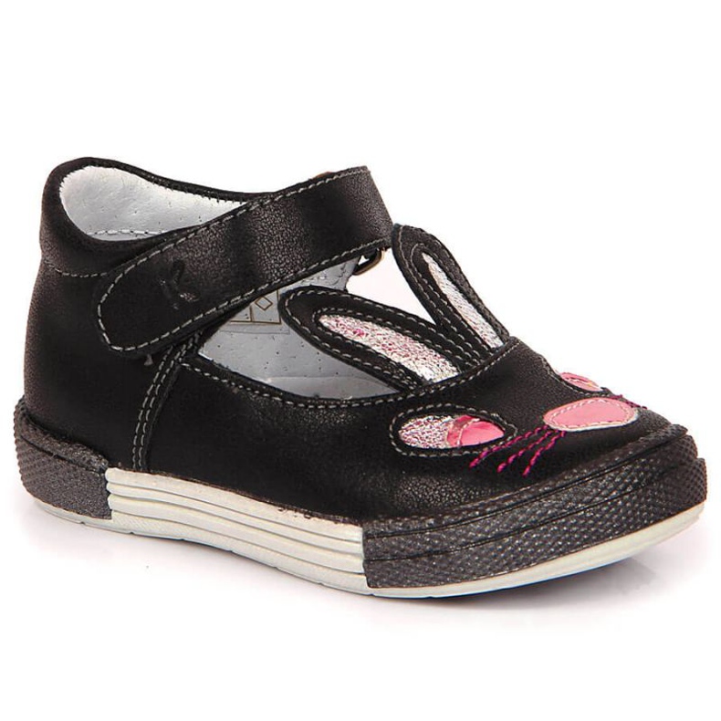 Pantofi cu velcro pentru iepurași Kornecki Jr 6480 negru Pantofi cu velcro pentru iepurași Kornecki Jr 6480 negru